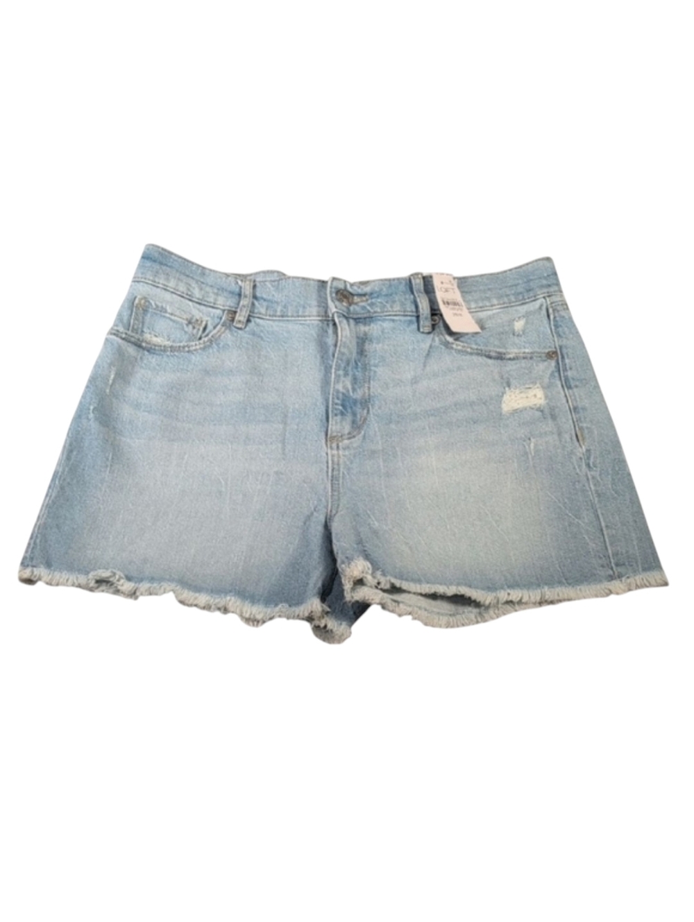 Loft The Cut Off Short Light Wash Distressed 28/6